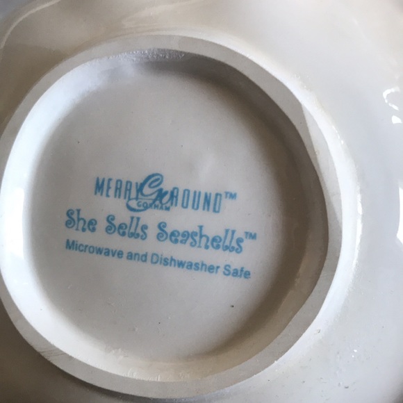 Merry Go Round Gorham She Sells Seashells 2 Part Server NIB - Picture 4 of 7